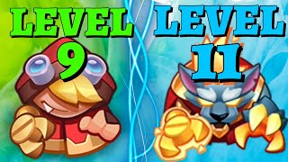 The RIDING HOOD experiment  Level 9 and Level 11  Rush Royale [upl. by Osnola]