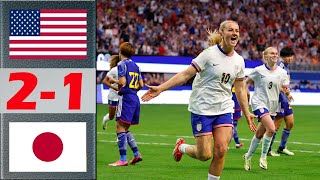 Japan vs USA Highlights  SheBelieves Cup 2024 Semifinals [upl. by Cott]