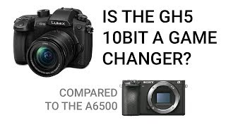 Is the GH5 10bit a Game Changer over the 8bit Sony a6500 [upl. by Rosenquist]