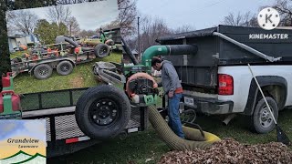 Our leaf cleanup setup  How We cleanup leaves 🍃 [upl. by Novelc]