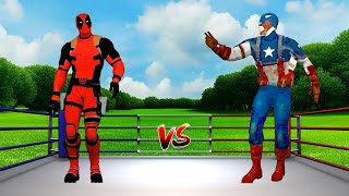 Deadpool vs Captain America Meme battle [upl. by Martica368]