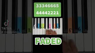 Faded  Alan Walker pianotutorial pianino piano feliksmikulski [upl. by Airtemak]