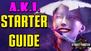 AKI Ultimate Starter Guide  Street Fighter 6 [upl. by Renae]