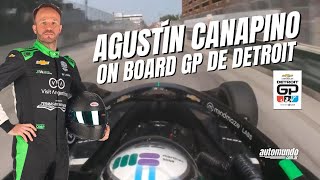 Agustin Canapino IndyCar On Board en el GP de Detroit [upl. by Alage821]