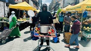 CROYDON SOUTH LONDON Cooking For The Homeless At The Oldest Market In UK Jamaican Food [upl. by Saied]