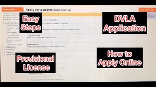 How to Apply for Provisional Driving License Online Part 1  UK  International Student [upl. by Esemaj]