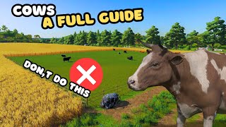 Farming Simulator COWS COMPLETE TUTORIAL 100 Health amp Total Mix Ration [upl. by Leary]