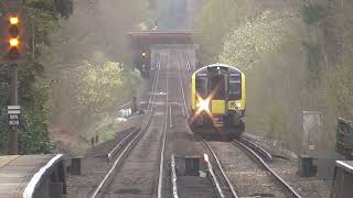 South Western Railway Class 450028 Arrivals amp Depart Worplesdon for Portsmouth and Southsea [upl. by Brick894]