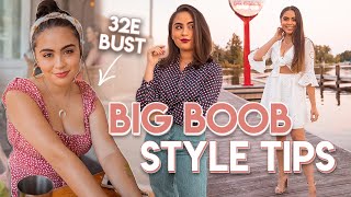 20 TIPS FOR STYLING A BIG BUST  Full Chest Style Guide  Recommendations ♡ [upl. by Riatsala161]