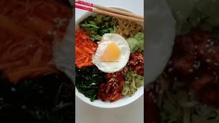 Bibimbap recipe😋 Easy recipeshorts youtubeshorts food [upl. by Marilou]