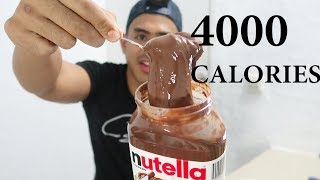 MAKAN 1 KG NUTELLA CHALLENGE [upl. by Puttergill127]