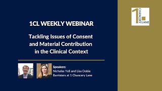 Tackling Issues of Consent and Material Contribution in the Clinical Context [upl. by Urien]