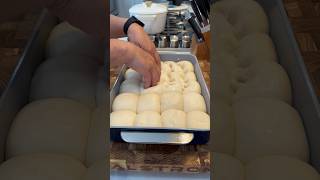 Easy fauxcaccia bread using Rhodes rolls fauxcaccia [upl. by Einnos651]