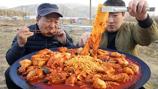 닭볶음탕이 묵은지와 만나면 묵은지 닭볶음탕 Braised Chicken with Aged Kimchi 요리amp먹방  Mukbang eating show [upl. by Murat]