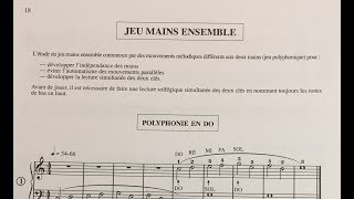 quotPolyphonie en do n°1 Ma 1ère Année de Piano Marc LEVANTIDIS [upl. by Aneele]