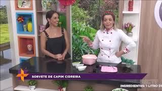 Receita sorvete de Capim Cidreira [upl. by Ytirehc487]