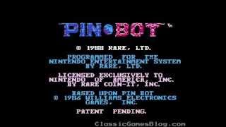 Pinbot Opening Title Screen Intro Nintendo NES [upl. by Annyahs]