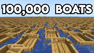 Lagging a PayToWin Minecraft Server With 100000 Boats [upl. by Aciretal]