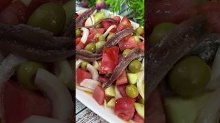 Ensalada de Tomates y Pepinos 😋👍shorts food [upl. by Nilson827]