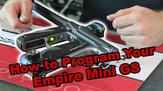 How To Program The Empire Mini GS  Jaegers Subsurface Paintball [upl. by Ijat272]