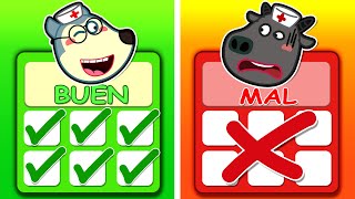 Familia Wolfoo Español  BUEN DOCTOR VS MAL DOCTOR  Dibujos Animados Educativos [upl. by Nyrok747]