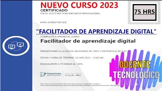 Docente Tecnológico CURSO quotFACILITADOR DE APRENDIZAJE DIGITALquot NIVEL 4 LECCIÓN 1  PASO A PASO [upl. by Aneej]