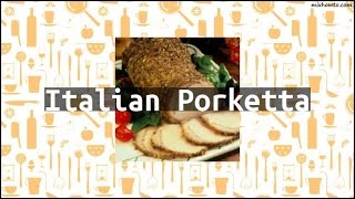 Recipe Italian Porketta [upl. by Aileek811]