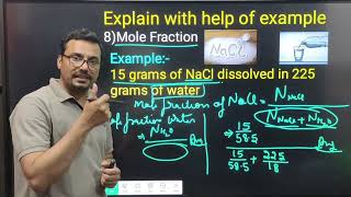 How to calculate Mass percentage Molar mass Molarity Molality Mole fraction of Solute and solvent [upl. by Engvall]