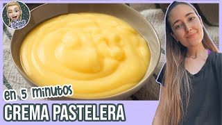 CÓMO HACER CREMA PASTELERA en 5 minutos  FÁCIL RÁPIDA y SIN GRUMOS  TRUCO para CALCULAR MEDIDAS [upl. by Scheers559]