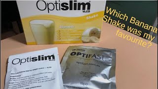 Banana Optislim VLCD and Life Shake Range and how do they rate next to Optifast [upl. by Banebrudge]