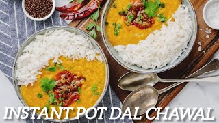 INSTANT POT DAL CHAWAL  Dal Chawal Recipe  Mung Masur Dal Ki Recipe  30 Min [upl. by Phene]