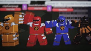 abaranger henshin and roll call in Roblox [upl. by Okun739]