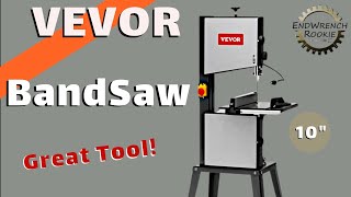 Vevor  10 Inch Bandsaw  Test and Review [upl. by Moth216]