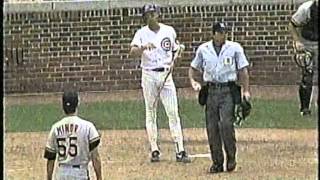 CubsPirates Aug 2 1993 6th inning brawls and HRs [upl. by Kippar]