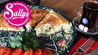 PfannenBörek mit Schafskäsefüllung  ganz einfach Tavada peynirli börek  Sallys Welt [upl. by Otreblon]