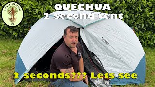 Review of Quechua Camping tent 2 Seconds Easy  2Person  Fresh ampBlack [upl. by Narih688]