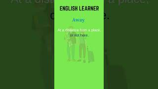 English Word  Away  Meaning With An Example englishwords english Away [upl. by Augie]