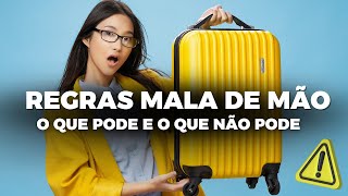 MALA DE MÃO REGRAS 2023 2024 I O QUE PODE LEVAR NA MALA DE MÃO I O QUE NÃO PODE LEVAR NO AVIÃO [upl. by Nomzed]