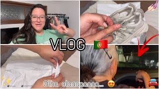 MINHA MÃE DIRIGINDO EM PORTUGAL FIZ UMA COMPRA NA VINTED MINHA UNHA NOVA VLOG 🇵🇹 [upl. by Ttezil]