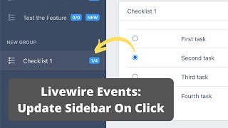 Laravel Checklister Part 1829 Count Tasks on Sidebar with Livewire [upl. by Adnalor344]