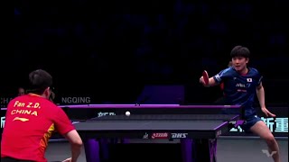 FULL MATCH  FAN ZHENDONG VS TOMOKAZU HARIMOTO  CHONGQINQ 2024 [upl. by Llerraf]