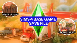 BRAND NEW SIMS 4 BASE GAME SAVE FILE EVERY SIMMER NEEDS FILLED WITH DIVERSITY AND INCREDIBLE LOTS [upl. by Felicia806]