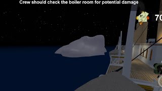 Roblox Titanic iceberg right ahead￼￼￼ [upl. by Mavis375]