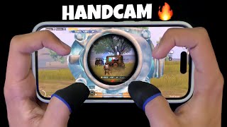 Are you using 120Fps🔥 BEST 4finger HANDCAM iPhone 14 Pro ‼️  Solo vs Squad  PUBG MOBILE [upl. by Huff60]