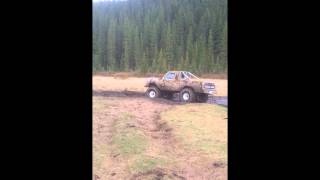 Dodge Truck Going Through Mud Bog [upl. by Eahsan]