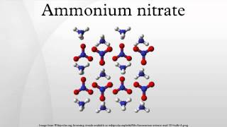 Ammonium nitrate [upl. by Pearse12]