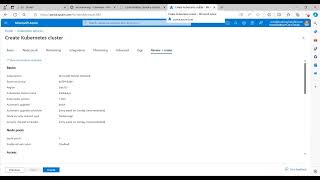 Kubernetes Series 2 How to create a Kubernetes Cluster from the Azure Portal docker kubernetes [upl. by Mussman949]