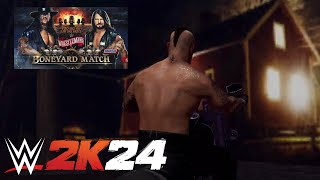 WWE 2K24 BONEYARD MATCH 🪦⚱️ [upl. by Zealand]