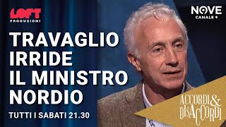 Travaglio irride il ministro Nordio [upl. by Sivel248]