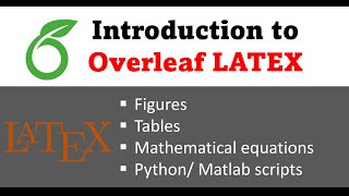 Introduction to Latex  using webbased editor Overleaf [upl. by Ermey732]